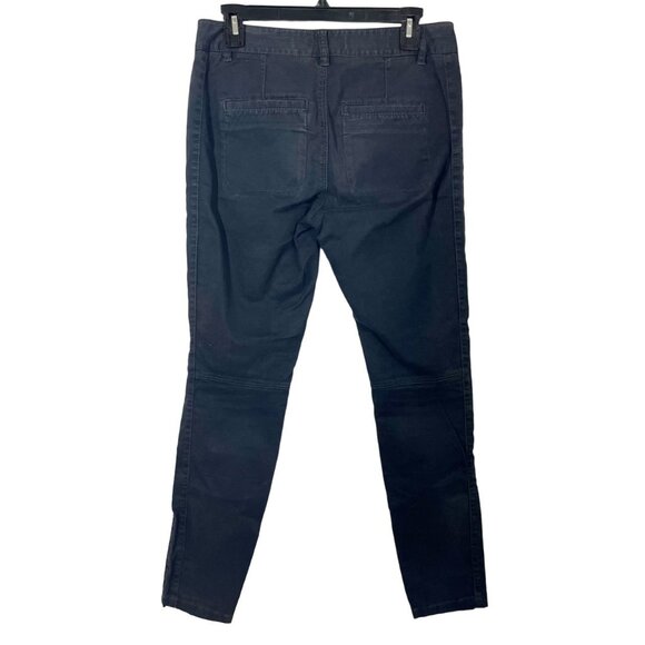 Anthropologie Pilcro and the Letterpress Black Tapered Zipper Pants - Size 4 - Picture 2 of 7